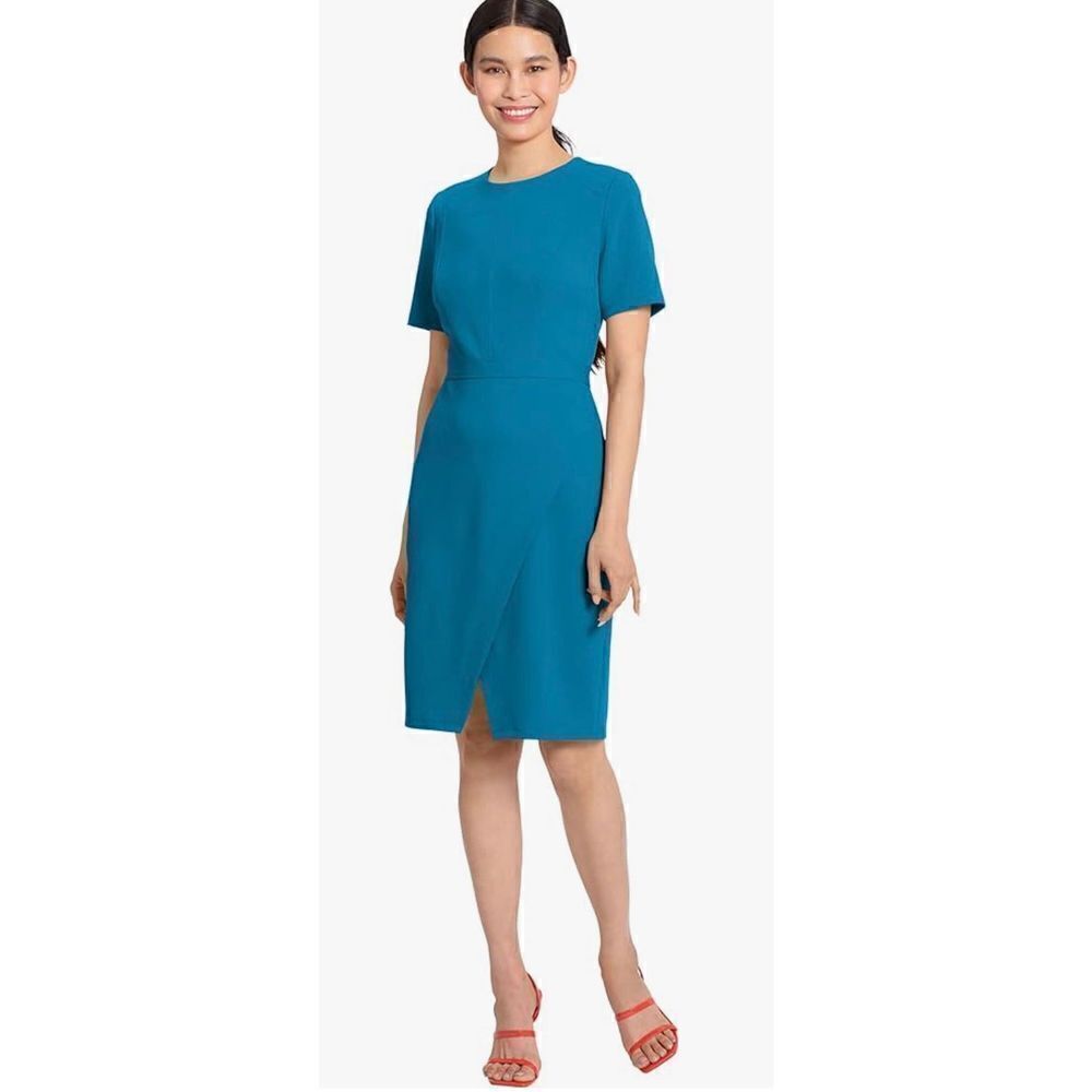 Maggy London Women's Sophisticated Crew Neck Sheath